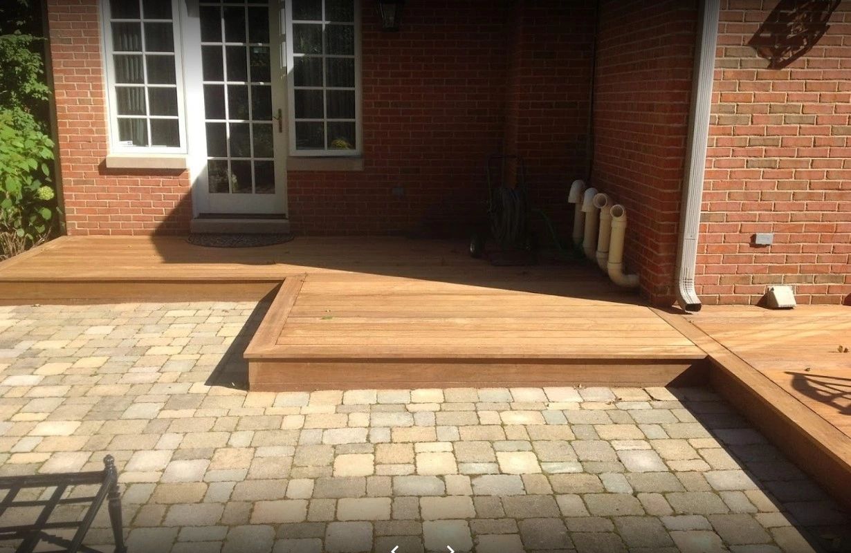 Wood-plank deck built by Working With Wood